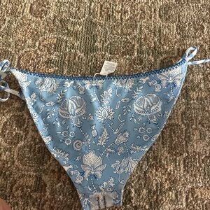 Roller Rabbit Blue and White Scallop Bikini Bottom